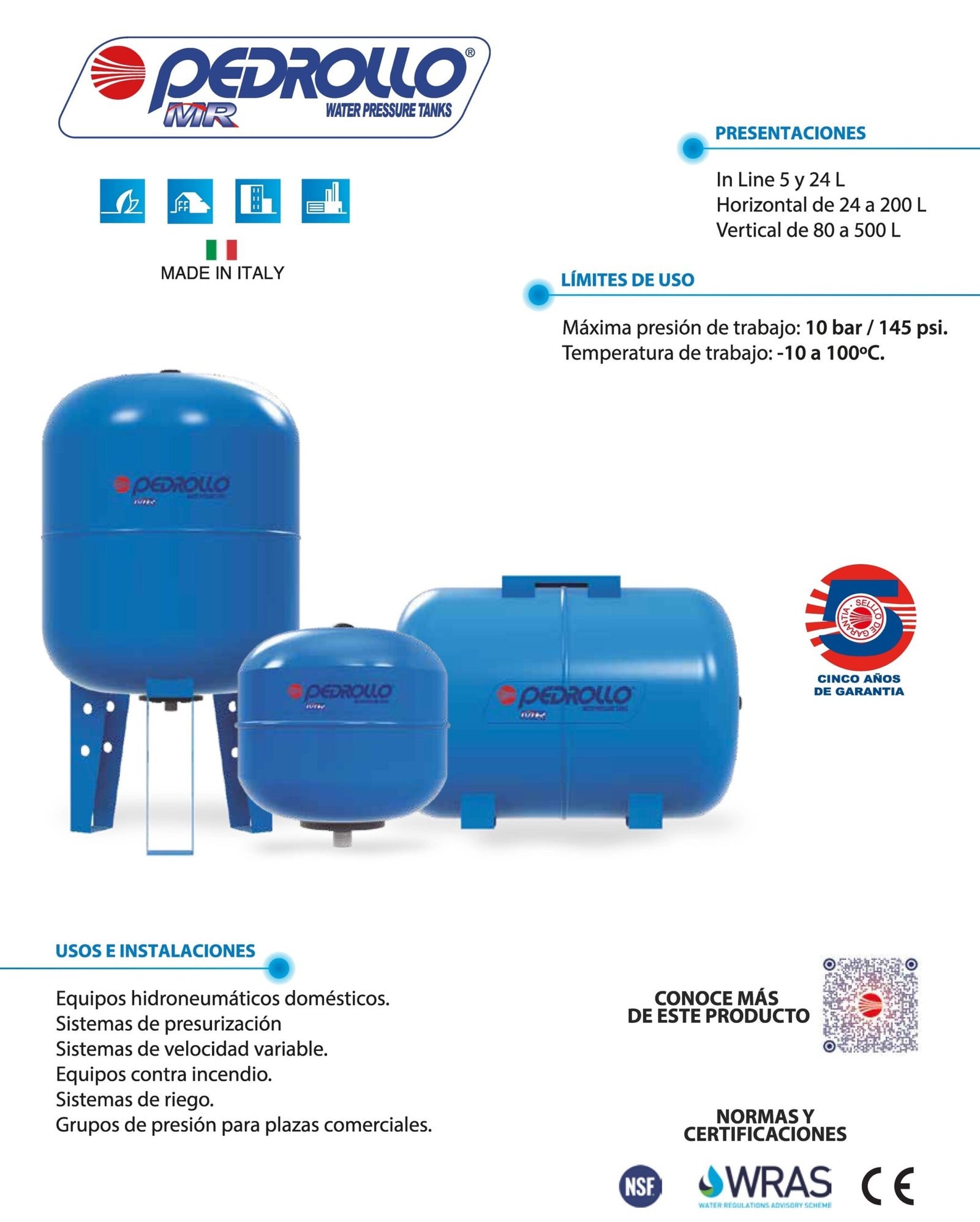 Tanques membrana